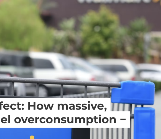 ‘Big-box’ supercenters can contribute to overpurchasing by shoppers. Frederic J. Brown/AFP via Getty Images